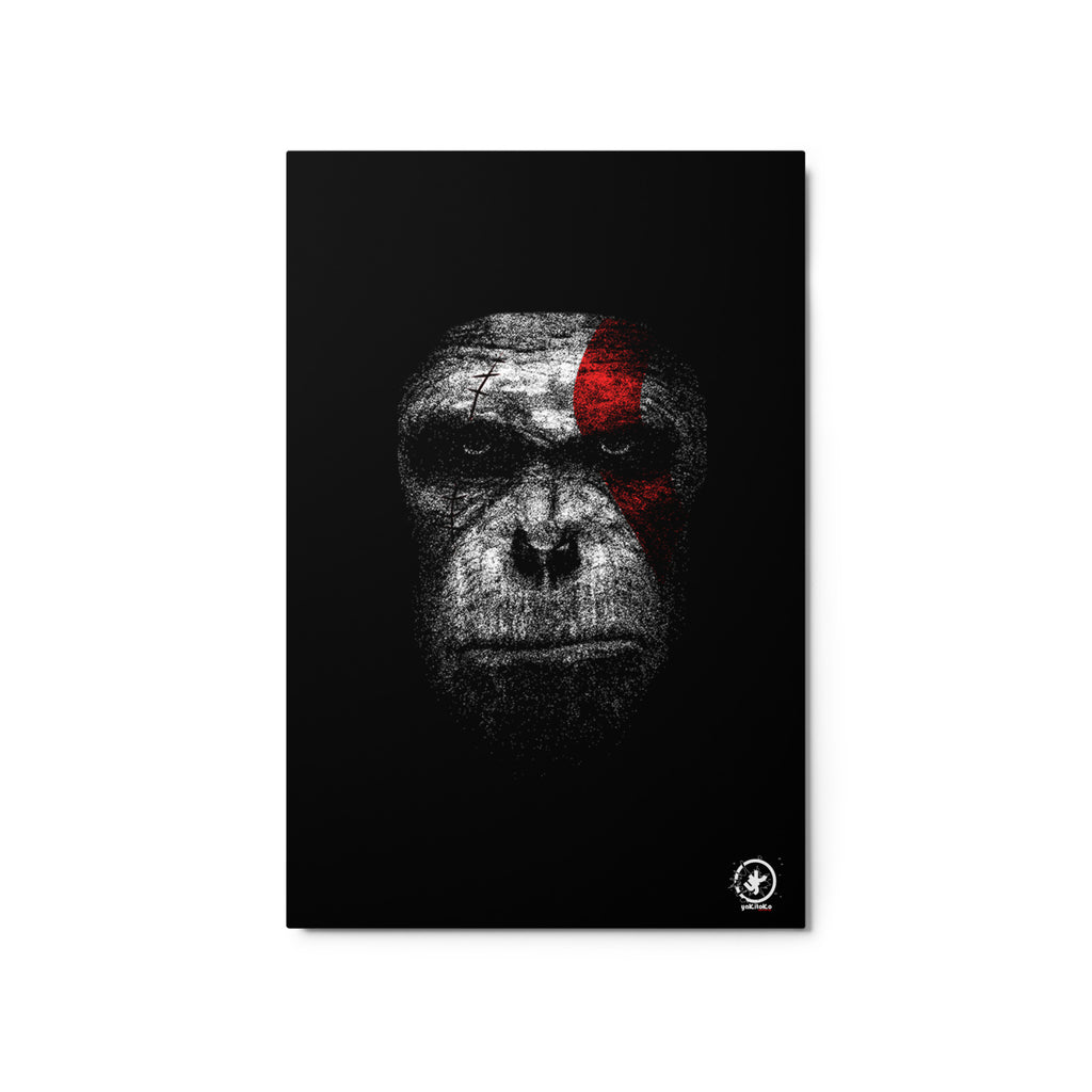 Ape of War Metal prints